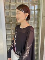 ヘアセットヘアアレンジシニヨン