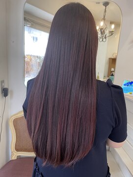 アミュレ(Amule) ブリーチなしでできるチェリーブラウン髪質改善トリートメント