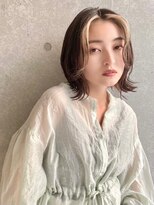 アッシュ 笹塚店(Ash)&nbsp;ミニウルフ/くすみブルー/イヤリングカラー/韓国ヘア[U24/笹塚]