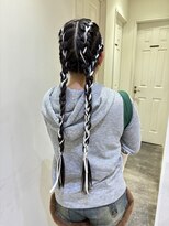 コル(CoL) 強めアレンジ リボン編みこみツイン