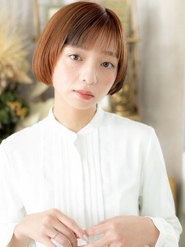 カバーヘア ブリス 大宮西口(COVER HAIR bliss) フェイスフレーミング前下がり小顔ミニボブa大宮10代20代30代