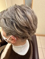 松本平太郎美容室 銀座本店&nbsp;白髪活かしカラー×ミセススタイル/30代40代50代60代