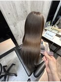 ココアブラウン×髪質改善
