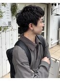 大人ラフショート×ニュアンスパーマ