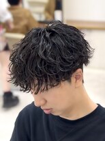 リンダ(LYNDA)&nbsp;メンズショート/波巻きツイストスパイラル/無造作マッシュ/仙台