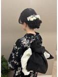 浴衣着付けとヘアメイク♪