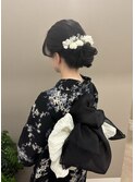 浴衣着付けとヘアメイク♪