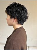 くせ毛風無造作パーマのショートカット/ショートヘア/パーマ