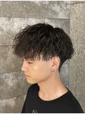 ツイストスパイラルパーマ縦落ちパーマルーズパーマ