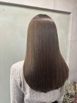 ファビ 渋谷(Fab)&nbsp;くびれヘア/暗めカラー/アプリコットオレンジ/縮毛矯正