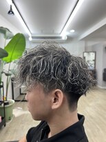 スウェル 津田沼店(Swell)&nbsp;シャドウパーマ×ハイライト[津田沼駅Men's/メンズカットパーマ]