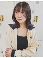 ユラギフロムユイマァル 水島店(YURAGI from YUIMARL)&nbsp;10代20代ミディアムレイヤー顔周りカット髪質改善トリートメント