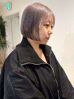 フォト イケブクロ(foto IKEBUKURO)&nbsp;ミニボブ×ラベンダーシルバー 2ブリーチ～