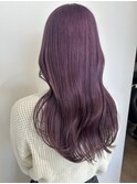 福井大和田ブリーチカラーラベンダーピンクパープルカラー