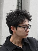 渋谷アクティブショートルーズショートパーマツイストパーマ緩め