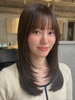 マッシュ チャヤマチ(MASHU chayamachi) 柔らか透明感/ブリーチなし/オリーブブラウン/大阪梅田
