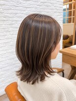 ジプソ 池袋西口(Gypso)&nbsp;白髪ぼかしハイライト＋カット +髪質改善トリートメント