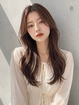 ノア 三宮店(NOA)&nbsp;【NOA】韓国風くびれロング×顔まわりレイヤー｜ゆる巻きロング
