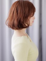 カバーヘア ブリス 川口(COVER HAIR bliss)&nbsp;ブリーチなしシースルーバングAライン抜け感ボブパーマ30代40代X