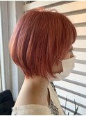 【ルチュラ田口】ショート×サーモンピンク☆