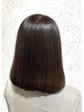 コークス 原宿 表参道(COKETH) 原宿 ストカール ミディアムボブ・髪質改善オージュア 縮毛矯正