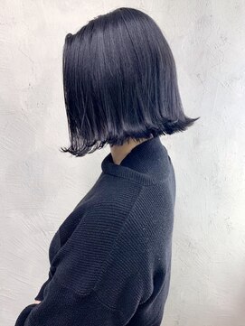 アイティー バイ アルバム 浦和店(IT by ALBUM) ブルーアッシュ_ココアブラウンフリンジウェーブ_ba281063