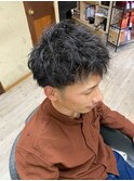 メンズツイストパーマスタイル【藤枝/髪質改善】