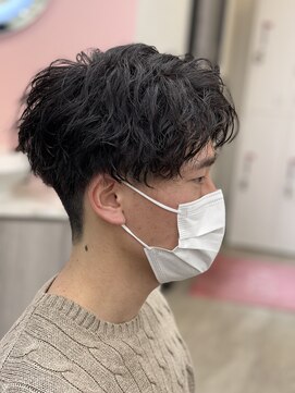 ケーオーエスピンク(K O S pink) 緩めツイストスパイラル×センターパート