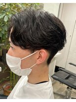 バイフィフス 原宿/表参道(by fifth)&nbsp;ナチュラルセンターパート/ワンカールパーマ/ツーブロ