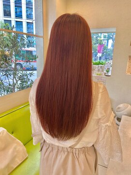 エクリフルール(equri fleur) 【目黒】 イルミナカラー×アプリコットオレンジ