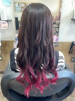 トレフル 東岸和田店(Trefle)&nbsp;10代20代30代大人可愛いグラデーションカラー艶感ピンク