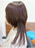 透明感♪髪質改善カラー小顔艶感ショコラブラウンレイヤー