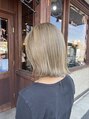 ヘアサルーンフラミンゴ(Hair saloon FLAMINGO)&nbsp;wカラーでミルクティーブロンド