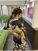 ヘアアレンジ 編み下ろしスタイル