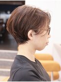 40代50代60代くびれニュアンスショート愛されグレージュカラー