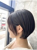 #ショートカット#ショートヘア#ナチュラル#ダークブラウン#高知