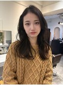 韓国ヘア/レイヤー/黒髪/暗髪/髪質改善