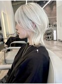 【ショートウルフ】ウルフカット ハイトーン