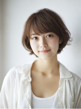 ニスル 町田店(NISURU) 似合わせカット/大人ガーリー/ダークアッシュ/着物/町田/町田駅