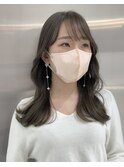 透明感たっぷりアッシュグレー