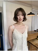 オリーブベージュ ボブ
