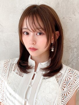 エイミーバイアフロートザガーデン 浦和店(amie by afloat the garden) 顔周りの後れ毛がかわいいシャギーレイヤー【浦和】