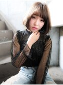 ナチュラルグレージュ×ボブ♪