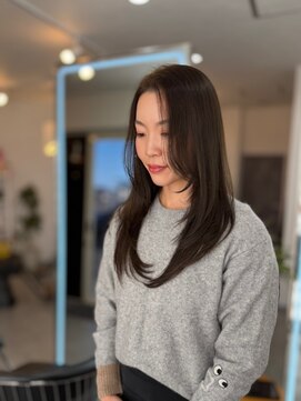 ヘーゼルグレージュ×レイヤー