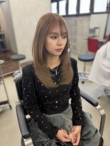 オルカ(ORCA)&nbsp;ハッシュカット/レイヤー/ミディアムレイヤー/シナモンベージュ