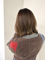 ノウハウ キョウト(KNOWHOW kyoto)&nbsp;顔まわりレイヤー/切りっぱなしボブ/外ハネ/美髪