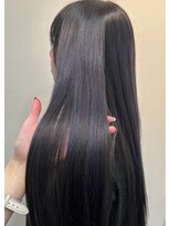 アローナ(ARONA)&nbsp;おすすめ冬カラー◎透明感韓国風ブルーブラック美髪