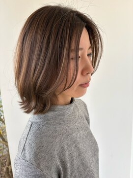 ユウヘアー 大高店(U Hair) 【U Hair】馴染ませ透明感ハイライト
