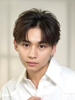 アロ 渋谷(Alo)&nbsp;黒髪センターパート×ニュアンスパーマ