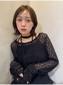 ミルクティーベージュ/レイヤーボブ/韓国巻き/顔周りカット/大宮